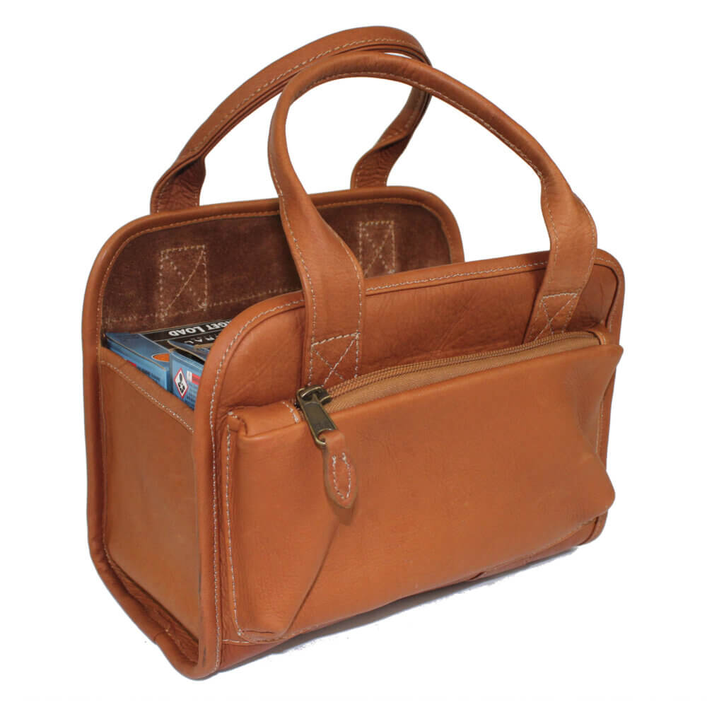 Leather 4 Box Carrier by Wild Hare, Two Colors
