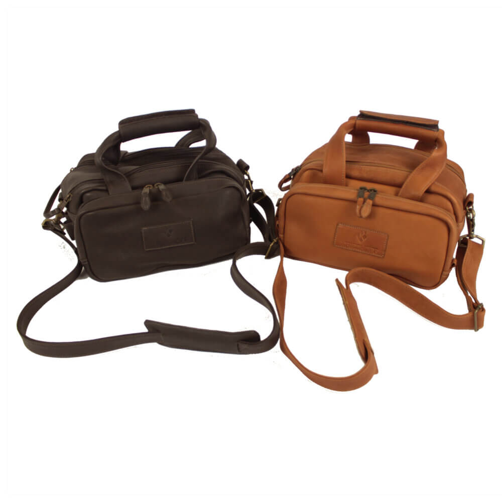 Leather 6 Box Carrier by Wild Hare, Two Colors