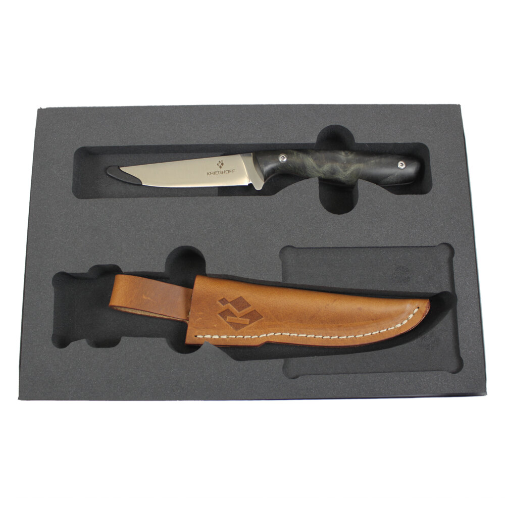 Krieghoff “Merlin” Hunting Knife by Otter, Stabilized Poplar Handle