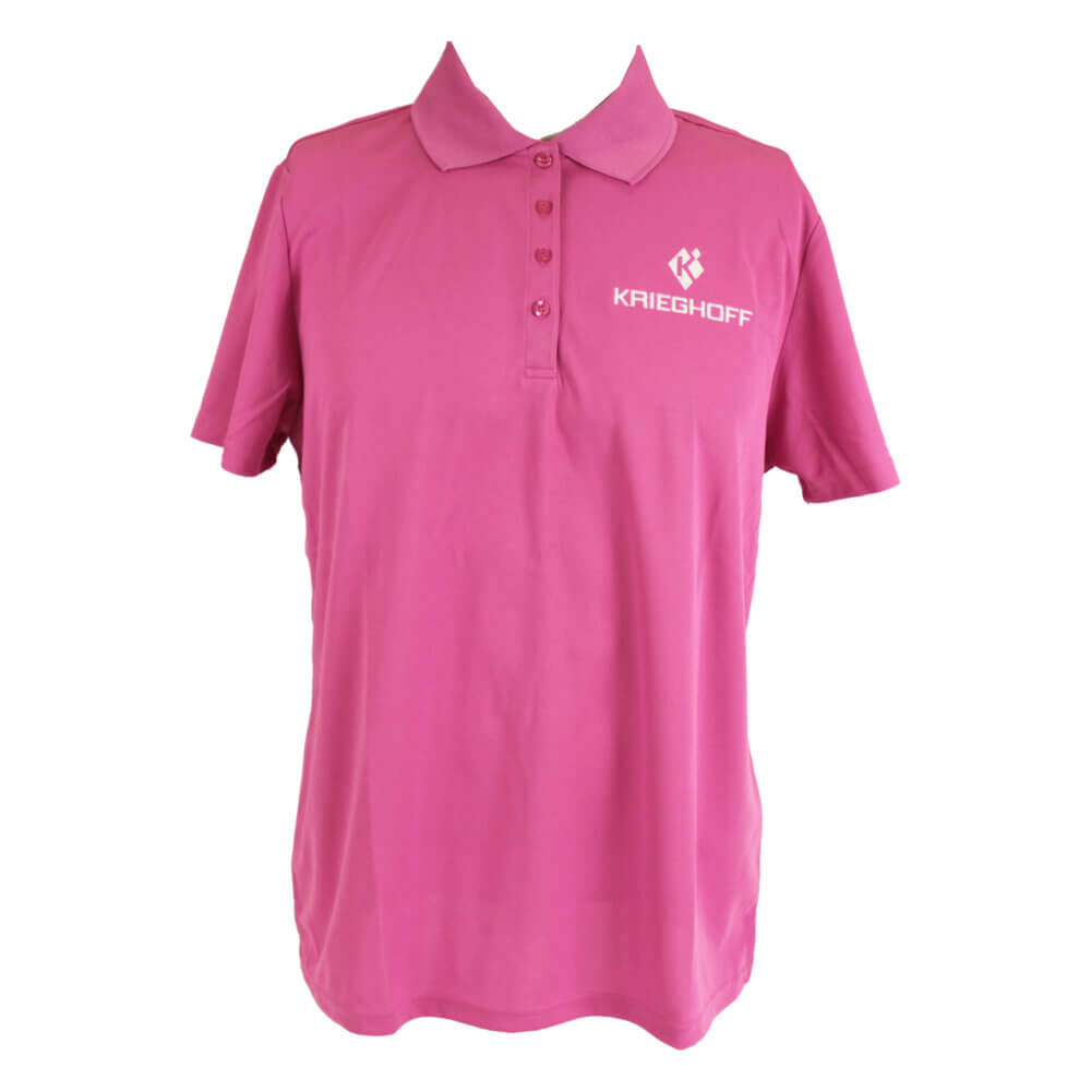 Ladies’ Performance Polo Shirt, Pink – Large Only