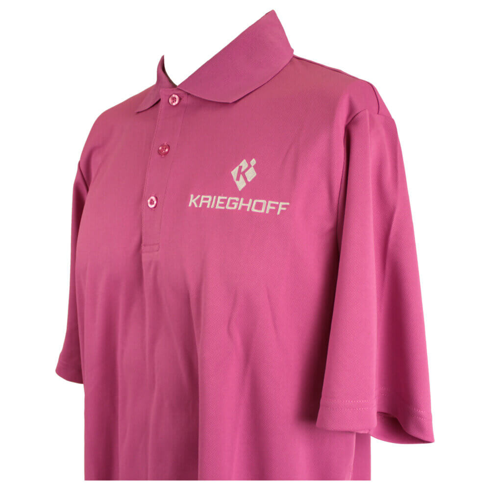 Men’s Performance Polo Shirt, Pink – XL Only