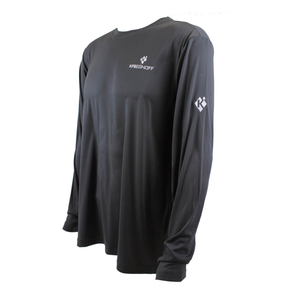 Krieghoff Long Sleeve Performance T-Shirt, Dark Grey