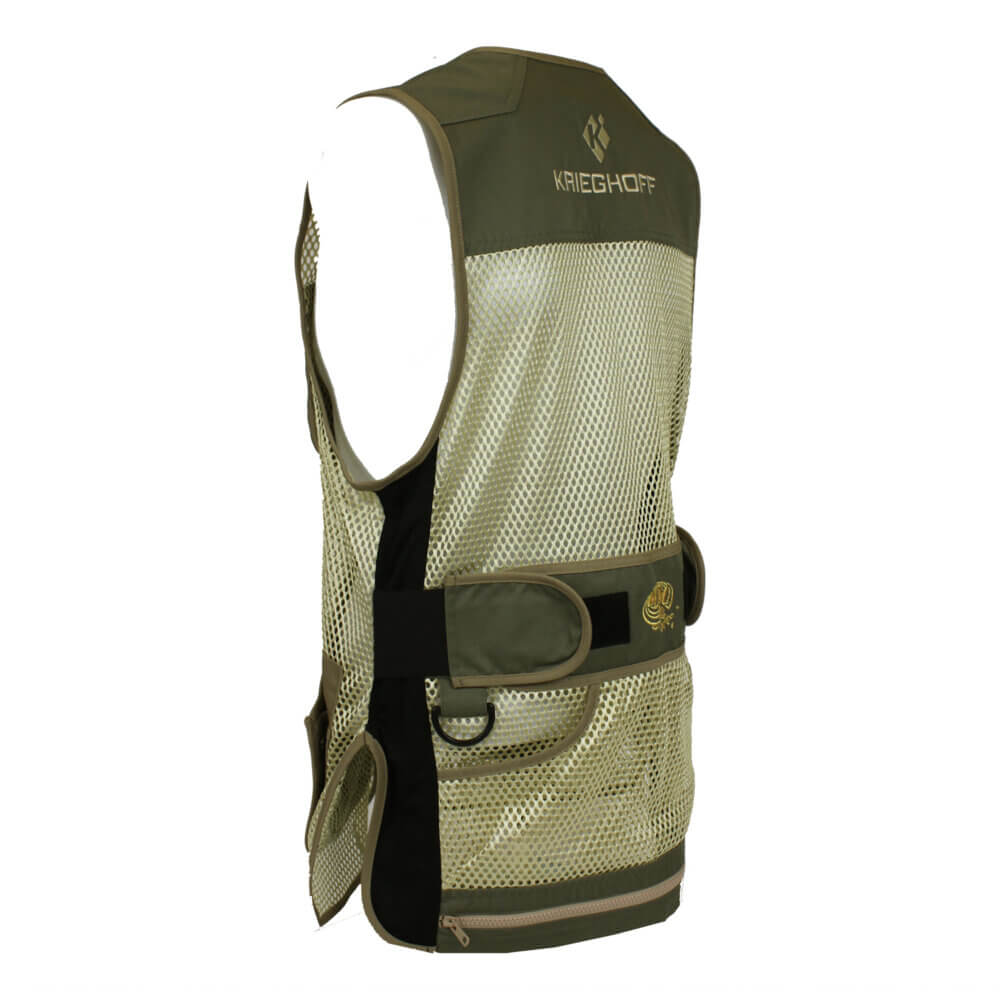 Krieghoff Ladies’ Mesh Vest by MizMac – Right Handed, Sage and Khaki – Medium & XL Only